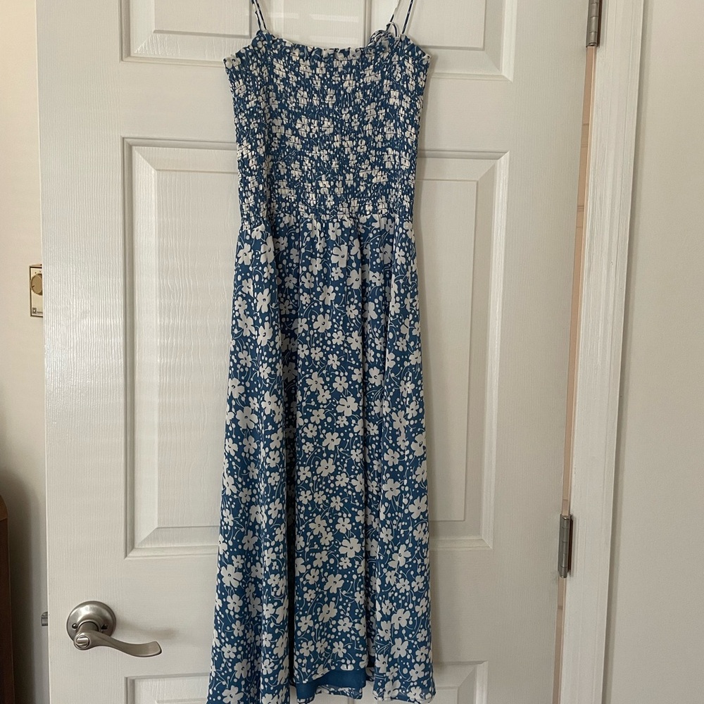 Reformation Blue Midi Dress
